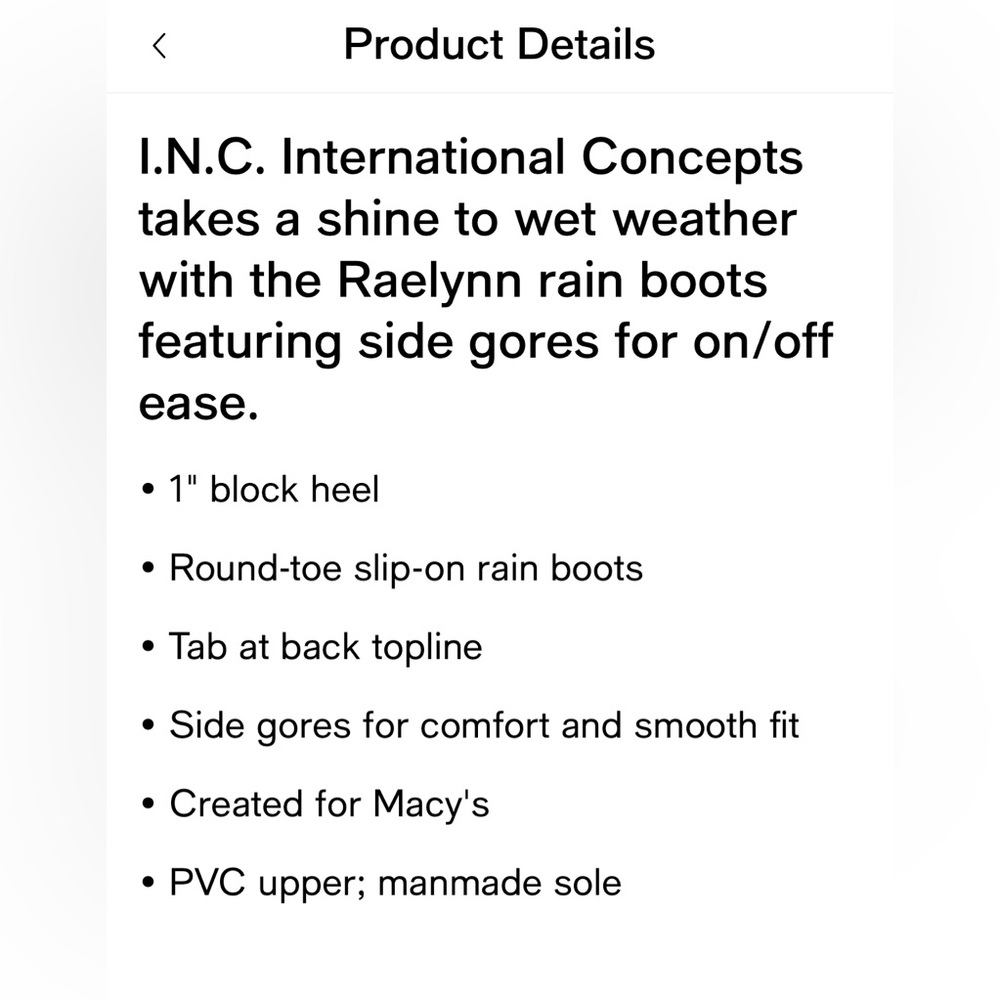 🌺INC International Raelynn Rain Boots🌸🌺 - Picture 5 of 14